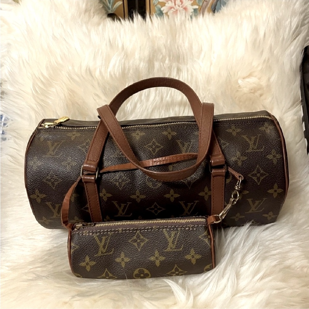 Authentic Louis Vuitton papillon bag set